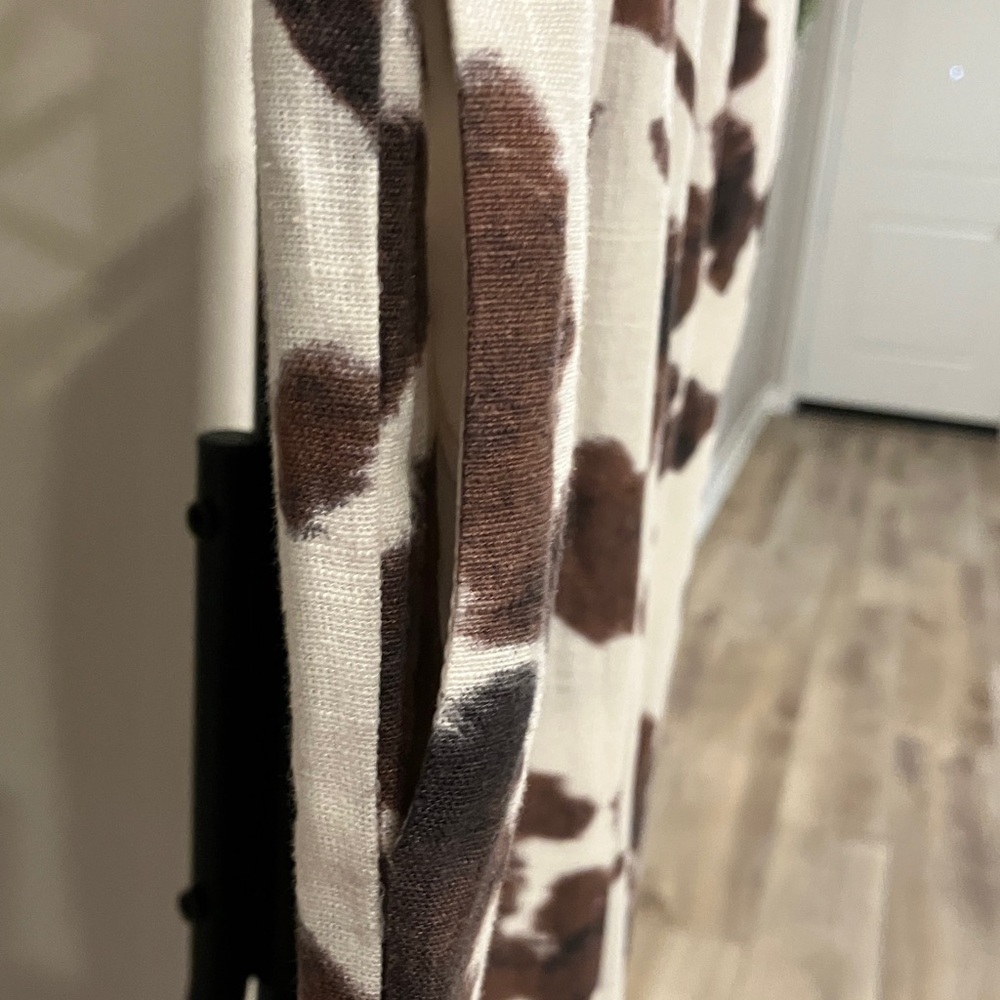 Sincerely Jules White and Brown Wide Leg cow print Pants - Picture 4 of 6